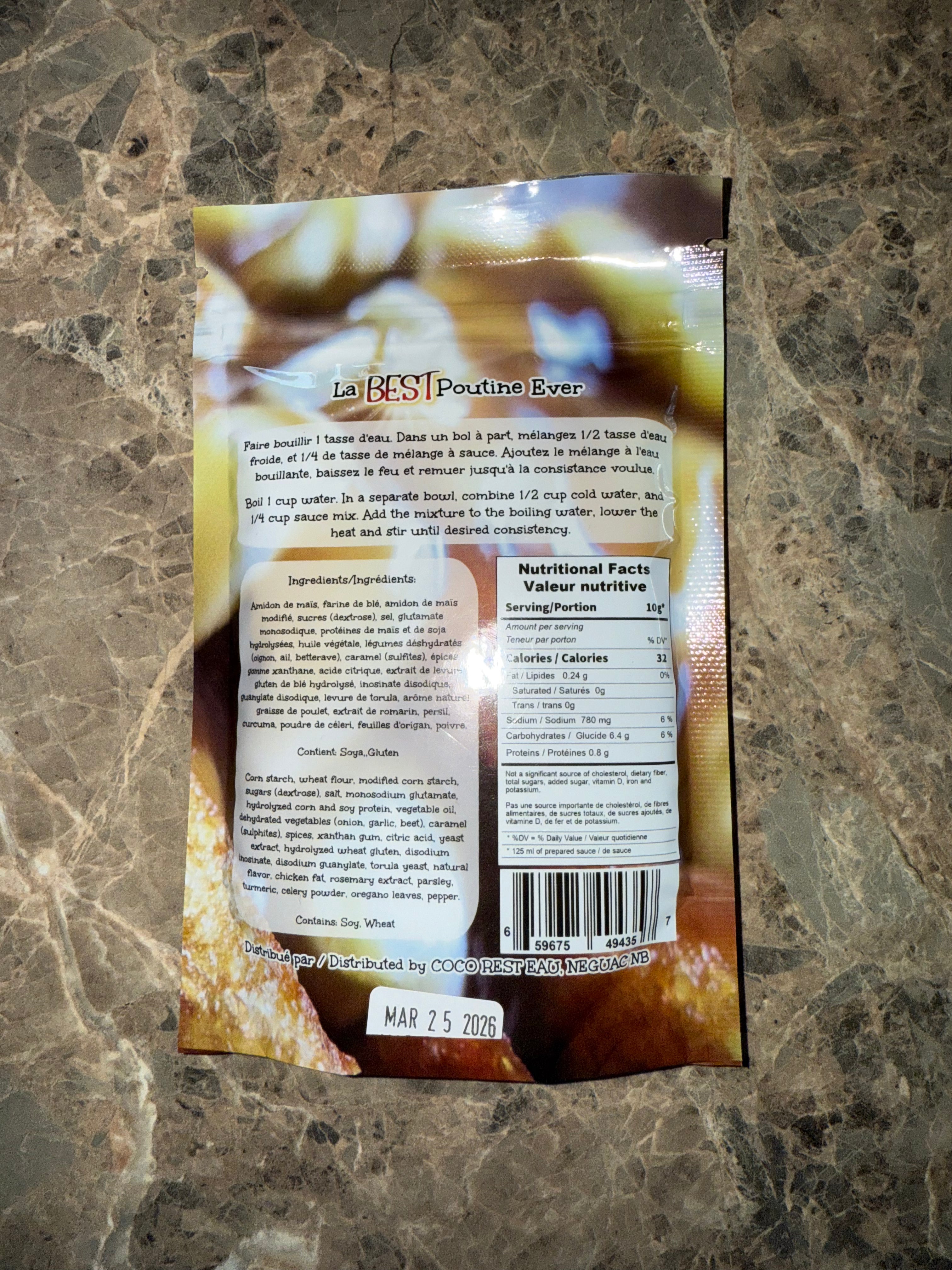 Original Poutine Gravy Mix